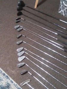 GOLF CLUBS! 15 Golf Clubs Total Most Are Dunlap Extended Reach, Ping, Titleist! - Picture 1 of 22