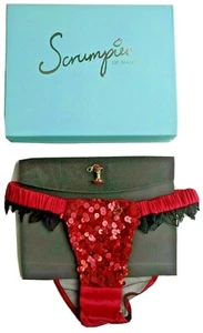 Scrumpies Of Mayfair Luxury Briefs Charm Cherry Cox Tanga 4 Sizes Boxed/Unboxed - Picture 1 of 21