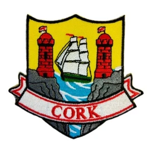 Cork Coat of Arms Iron on Patch - Picture 1 of 2