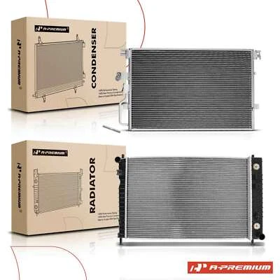 Kit de refrigeración de radiador y condensador de aire acondicionado de aluminio para Chevrolet Equinox 2005 V6 3,4 L Foto 1 de 4