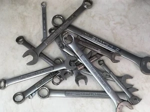 Craftsman Combination Wrench, 12pt sizes 1/4in.-7/8in. SAE, You Choose USA Made - Picture 1 of 23