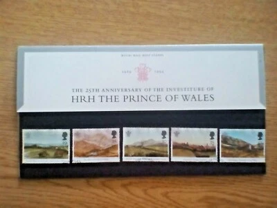 BB......GB  1994 PRINCE  INVESTITURE  EX FDC USED STAMPS(in presentation pack) - Image 1 of 3
