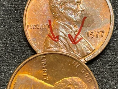 1977-P Lincoln Cent-MULTIPLE STRIKE MINT ERROR! - Image 1 of 4