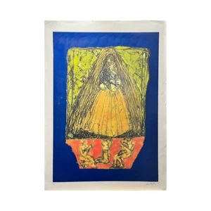 EDUARDO ROCA (CHOCO) .Engraving. Serigraphy. Cuban Art. Contemporary art. Virgen - Picture 1 of 7