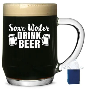 Engraved Pint Beer Glass Birthday Fathers Day Gift Dad Grandad Daddy Mummy Gift - Picture 1 of 4