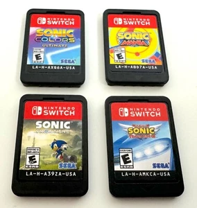 SONIC GAMES LOT SWITCH - NINTENDO - COLORS ULTIMATE MANIA FRONTIERS TEAM RACING - Picture 1 of 1