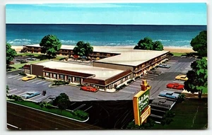 Postal Holiday Inn vista al mar dibujo Norfolk Virginia VA UNP - Imagen 1 de 2