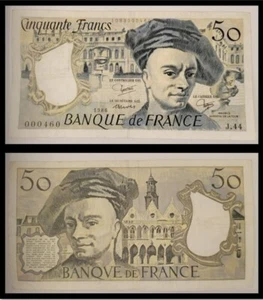 FRANCE 50 FRANCS 1986 - Banknote Paper Money - Maurice Quentin de la Tour - Cir. - Picture 1 of 3