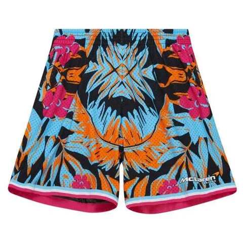 McLaren Racing F1 Special Edition Miami GP Mitchell & Ness Mesh Shorts Cover