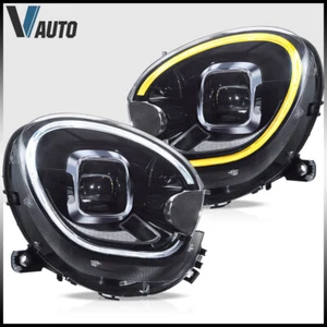 Full LED Headlights For 2010-2016 Mini Cooper Countryman R60 w/Startup Animation - Picture 1 of 18