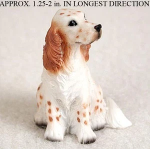 Mini figura pintada a mano naranja de Setter inglés - Imagen 1 de 1