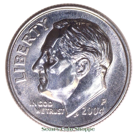 2004 P Roosevelt Dime 10C Brilliant Uncirculated Philadelphia Free Shipping! Cover