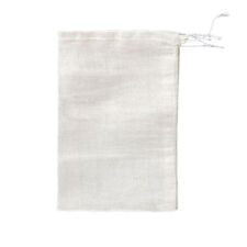 10 Pcs 8x10cm Large Cotton Muslin Drawstring Reusable Bags for Soap Herbs Tea*xd