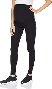 HUE 173201 Womens Maternity Cotton Blend Leggings Solid Black Size Small - Picture 1 of 2