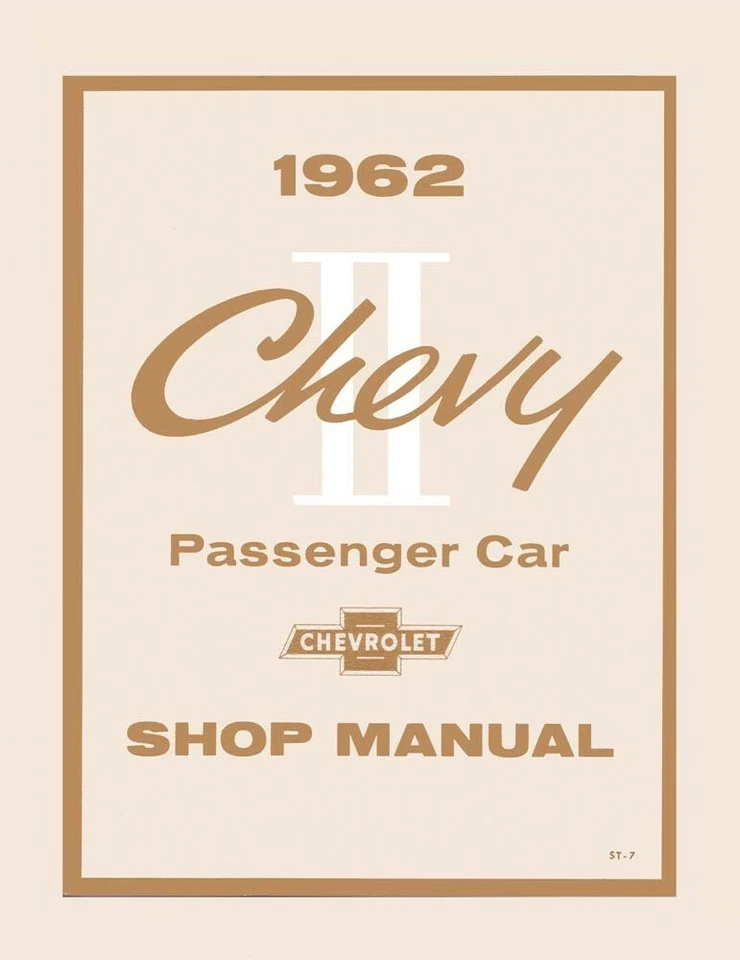 Chevrolet Chevy II 1962 taller reparación manual motor transmisión eléctrico Foto 1 de 1