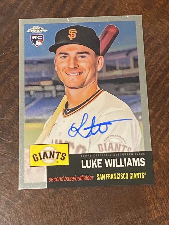 2022 Topps Chrome Platinum Anniversary Luke Williams CPA-LWI RC On-Card Auto - Image 1 of 2