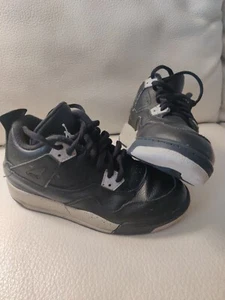 Nike Air Jordan 4 Size 1Y Shoes Retro LS BP Oreo Black 707430-003 Toddler boy - Picture 1 of 8