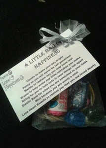 A LITTLE BAG OF HAPPINESS Birthday Christmas Anniversary Wedding Survival Kit - Picture 1 of 2