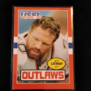 1985 Topps USFL - Kit Lathrop #4 - Picture 1 of 2