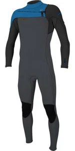 2025 O'Neill Mens Hammer 3/2mm Chest Zip Wetsuit - Graphite / Black / Ocean - Picture 1 of 12