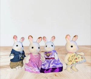 Calico Critters Sylvanian Rayuela Chocolate Conejo Abuelos Hija - Imagen 1 de 1