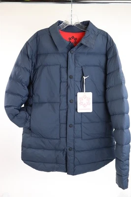 Obermeyer Explorer Down Shirt Jacket Mens Large Blue Waterproof Puffer $249 NEW - Image 1 of 4