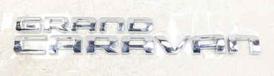 NEW OEM Mopar GRAND CARAVAN Chrome Liftgate Badge 68087121AA Grand Caravan 11-20 - Imagem 1 de 4
