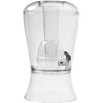 Dispensador de bebidas de 3 galones con cilindro de hielo e infusor de frutas transparente fiesta nuevo Foto 1 de 4