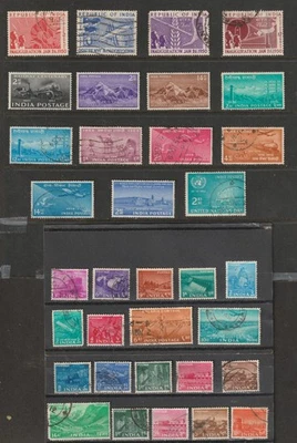 India: Lot 30 - Postage (1950-1959 - VF - Mint & U) 2025 Scott Cat. Val. $54.00 - Image 1 of 4