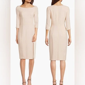 Nuevo sin etiquetas Vestido Vaina Negro Halo Marissa Manga 3/4 Buttercream Talla 2 - Imagen 1 de 8