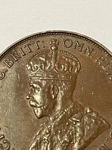 👀AUSTRALIAN 1935 PENNY COIN HIGH GRADE 8 PEARLS RARE THUS👀 - Picture 1 of 3