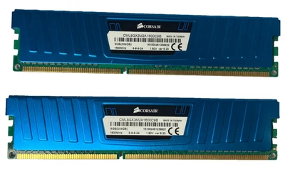 2 LOT Corsair Vengeance LP RAM DDR3 8GB (2x4GB) 1.50V 1600MHz CML8GX3M2A1600C9B - Image 1 of 3