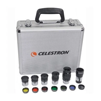 Celestron 1.25" 14 Piezas Ocular y Kit de Filtro - Plössl, 2x Barlow, Estuche Foto 1 de 4