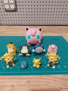 Vintage 1998 Pokemon Figur Soft Vinyl Lot JIGGLYPUFF Snorlax Psyduck Clefairy - Bild 1 von 17