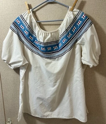 Camisa De Colección Seminole Patchwork Damas Manga Corta M/L Blanca Foto 1 de 3