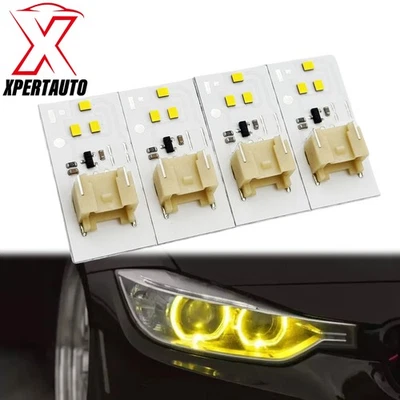 Set of 4 Yellow Angel Eyes Xenon DRL Boards For BMW F30/31 328i 335i 320i xDrive - Image 1 of 4