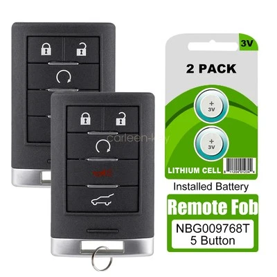 2 Replacement For 2013 2014 Cadillac ATS XTS Remote Control Key Fob NBG009768T - Image 1 of 4