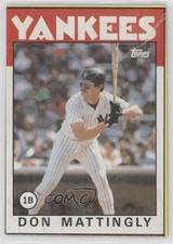 1986 Topps Wax Box Bottom Don Mattingly #J