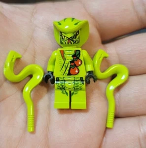 Lego Ninjago Lasha grüner Schlangenstamm Minifigur 9562 9447 mit Schlange C16 - Bild 1 von 3