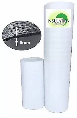 INSULATION MARKETPLACE LLC SmartSHIELD -5 WHITE Reflective Insulation roll, Foam Core Radiant Barrier 5MM