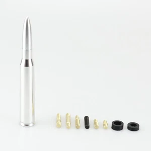 Antena bala de aluminio superior plateada para autos de exhibición/clásicos/barcos/campistas - Imagen 1 de 9