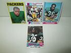 Lot Of 4 Macarthur Lane 1970S Topps Cards #151 29 90 415 Green Bay Packers Rb Ex