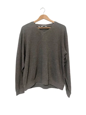 Cutter & Buck Gray V-Neck Cotton Pullover Sweater Men’s Size Large - Image 1 of 4