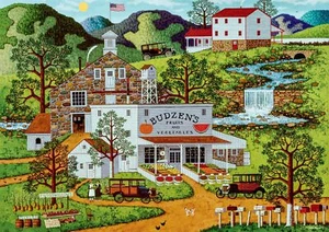 buffalo games  charles wysocki  budzens  300 piece jigsaw puzzle for families - Picture 1 of 6
