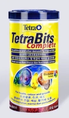 Tetra Bits Complete Fish Food 300ml All Discus Tropical Color Growth Flake 93g - Image 1 of 4