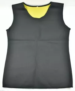 Men's Hisweet Body Shaper Tummy Neoprene Fat Burner Tank Top Slimming Vest Large - Picture 1 of 5