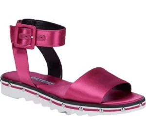 Charles David women shoes sandals Shimmy 2C18S059-CDB pink satin sz 6.5M $98 - Picture 1 of 12