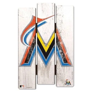 MIAMI MARLINS FENCE WOOD SIGN 11"X17'' BRAND NEW FREE SHIPPING WINCRAFT - Picture 1 of 1