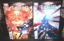 CHAOS WAR Thor #1 & #2 Marvel Comics 2011 NM Gods Walk The Earth CHAOS KING