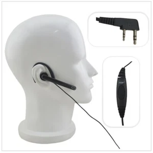 Headset 2-pin Earpiece for Kenwood Baofeng UV-5R Wouxun KG-UVD1P TYT MD-390 - Zdjęcie 1 z 6